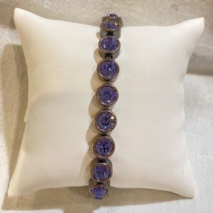 Touchstone Crystal, Vintage Tanzanite Ice Bracelet, Original Box with Sleeve